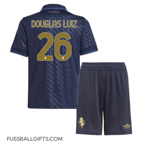 Juventus Douglas Luiz #26 Fußballbekleidung 3rd trikot Kinder 2024-25 Kurzarm (+ kurze hosen)